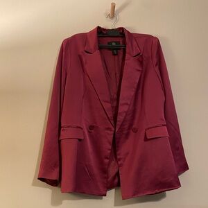 House of Harlow Satin Blazer Hot Pink Women's Size Medium